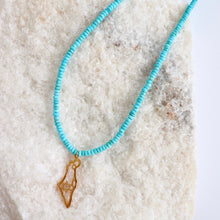 Load image into Gallery viewer, Map of Israel Necklace