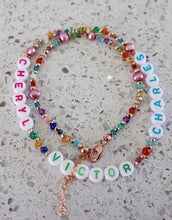 Load image into Gallery viewer, Custom Name Rainbow Necklace