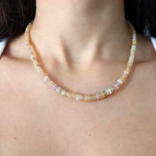 Load image into Gallery viewer, Yellow Ethiopian Opal Graduated Necklace