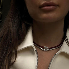 Load image into Gallery viewer, Baroque Pearl Ruby Necklace