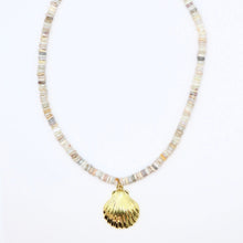 Load image into Gallery viewer, Natural Opal Seashell Necklace