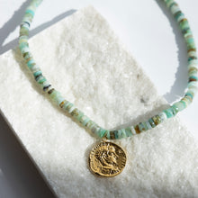 Load image into Gallery viewer, Peruvian Opal Coin Necklace