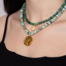 Load image into Gallery viewer, Peruvian Opal Coin Necklace