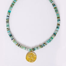 Load image into Gallery viewer, Peruvian Opal Coin Necklace