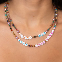 Load image into Gallery viewer, Custom Name Rainbow Necklace