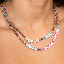 Load image into Gallery viewer, Custom Name Rainbow Necklace