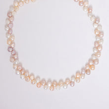 Load image into Gallery viewer, Pink Fresh Water Pearl Dancing Necklace