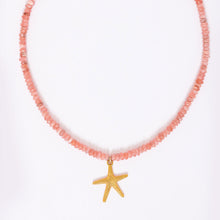 Load image into Gallery viewer, Rhodochrosite Starfish Necklace