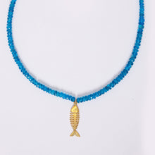 Load image into Gallery viewer, Apatite Fishbone Necklace
