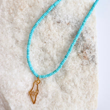 Load image into Gallery viewer, Map of Israel Necklace
