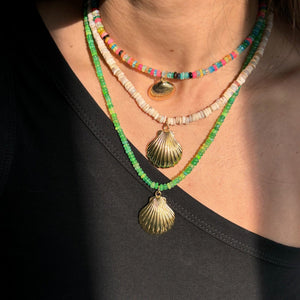Green Opal Shell Necklace