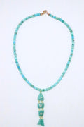 Amazonite Inlay Fish Necklace