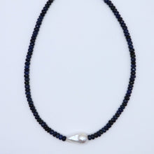 Load image into Gallery viewer, Sapphire Baroque Pearl Necklace
