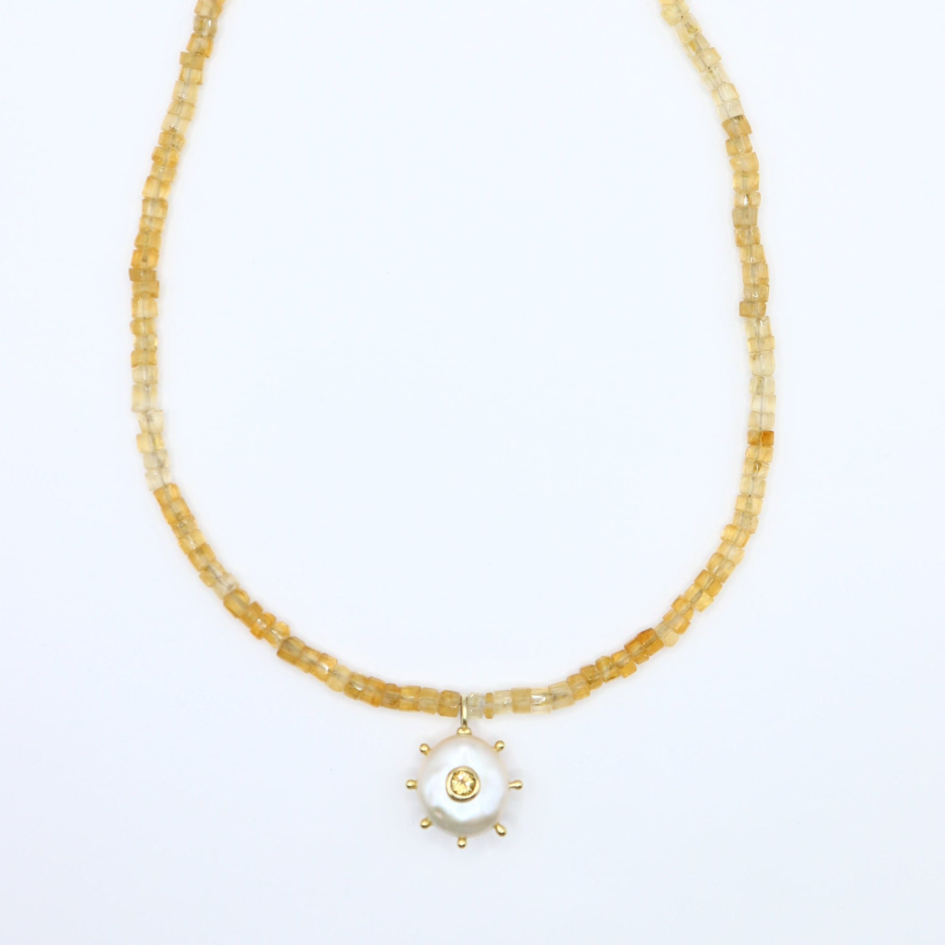 Lemon Drop Pearl Necklace