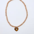 Tigers Eye Heart Necklace