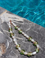 Load image into Gallery viewer, Venetian Beads &amp; Fresh Water Pearl Necklace
