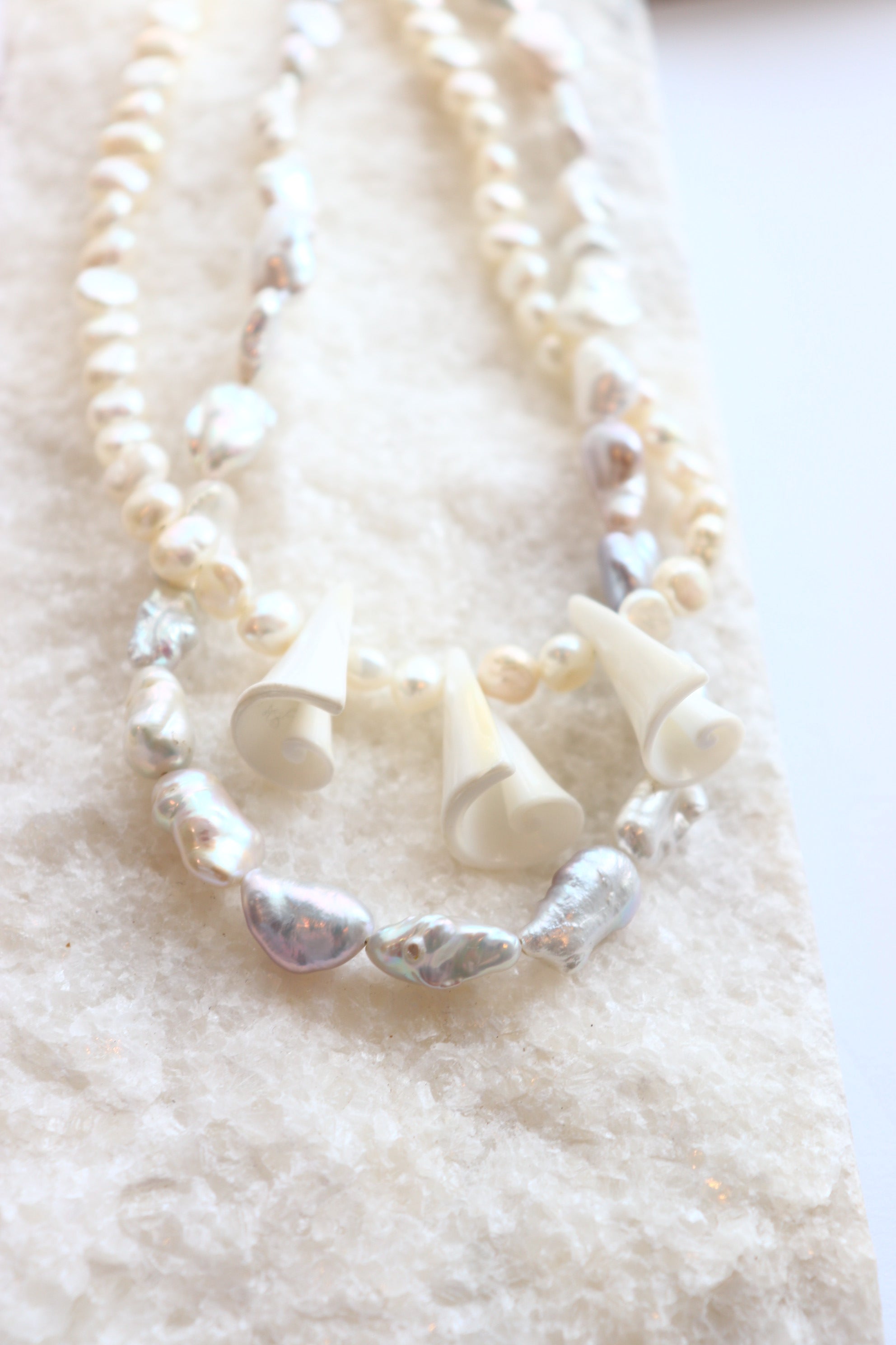 Swirly Pearly Necklace