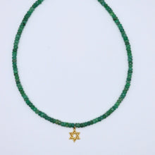 Load image into Gallery viewer, Emerald Jewish Star
