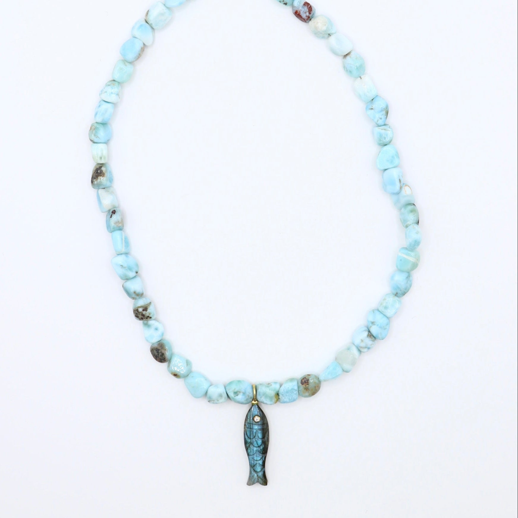 Labradorite Fish Necklace
