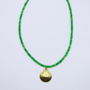 Green Opal Shell Necklace