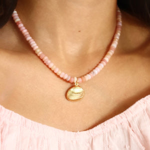 Pink Opal Shell Necklace