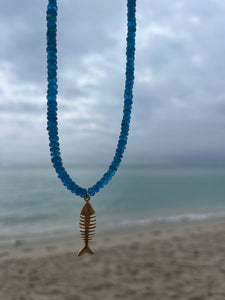 Apatite Fishbone Necklace