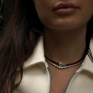 Baroque Pearl Ruby Necklace