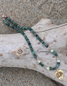 Emerald Palm Necklace