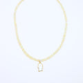 Opal Mother of Pearl Fish Necklace
