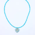 Aquamarine Heart Necklace