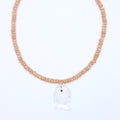 Crystal Quartz Fish Necklace