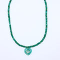 Amazonite Heart Necklace