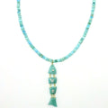 Amazonite Inlay Fish Necklace