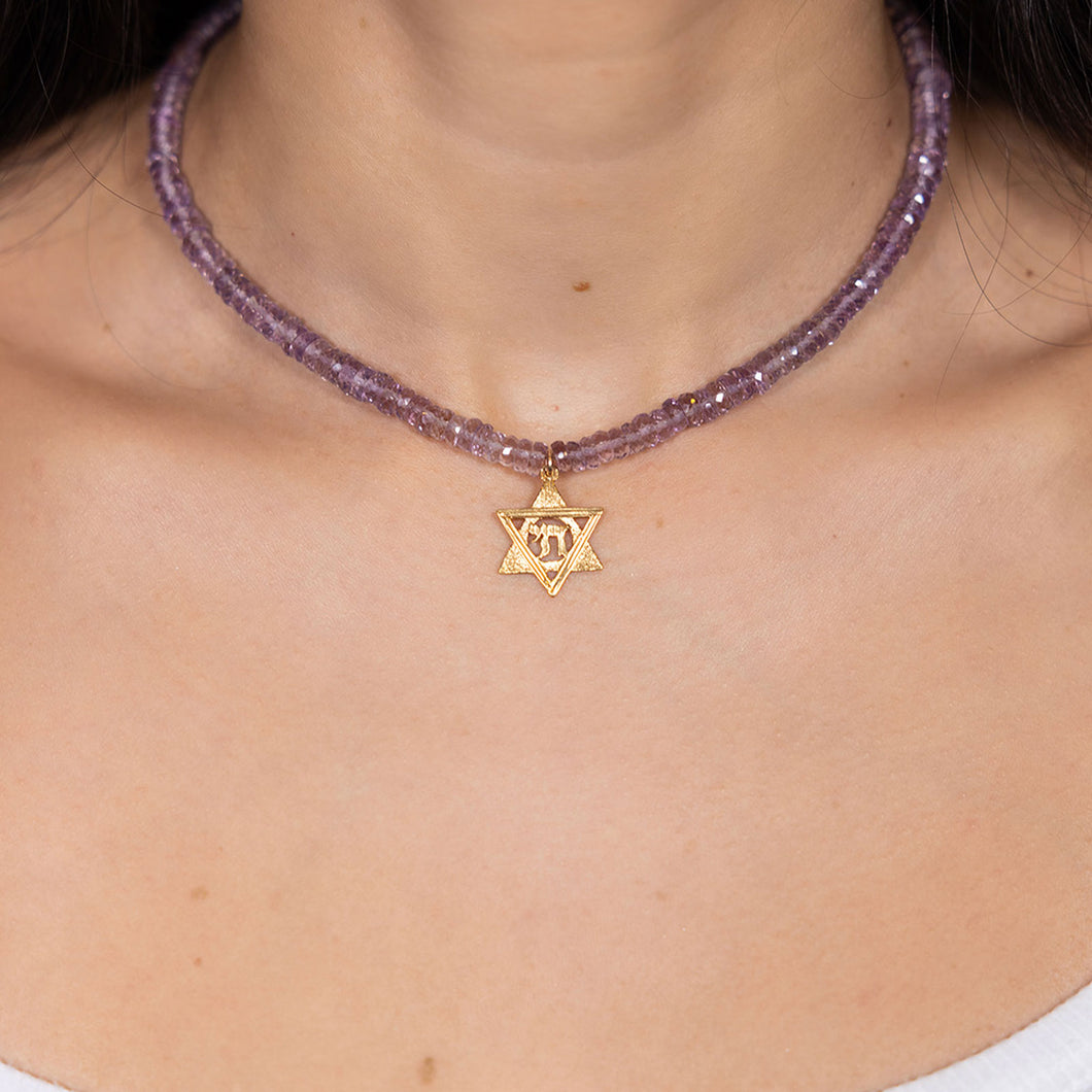 Amethyst Chai Necklace