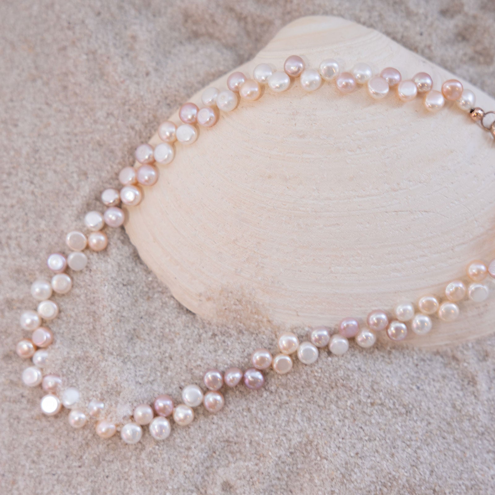 Pink Fresh Water Pearl Dancing Necklace