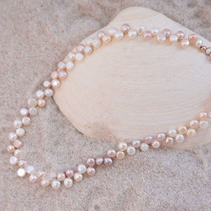 Pink Fresh Water Pearl Dancing Necklace