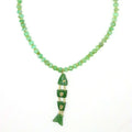 Emerald Inlay Fish Necklace