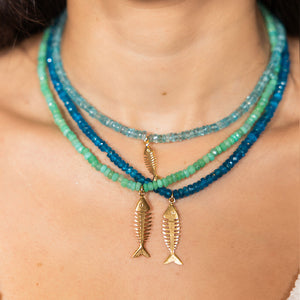 Apatite Fishbone Necklace