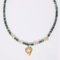 Emerald Palm Necklace