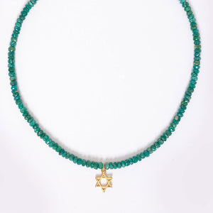 Amazonite Jewish Star