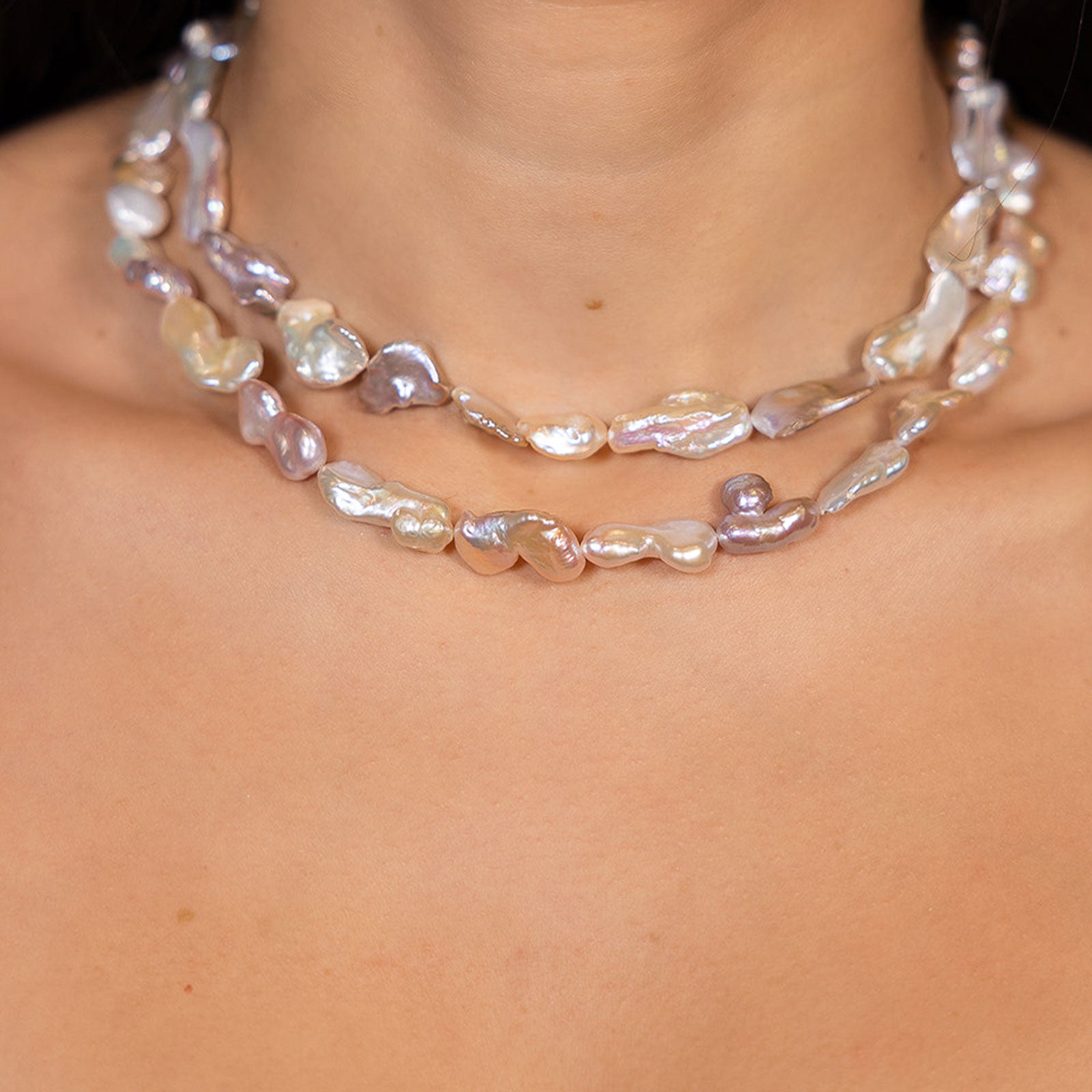 Iridescent Pearl Necklace – Sherry J Mann