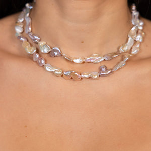 Iridescent Pearl Necklace