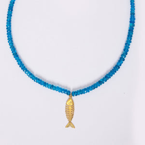 Apatite Fishbone Necklace