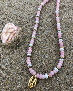 Pink Seashell Necklace